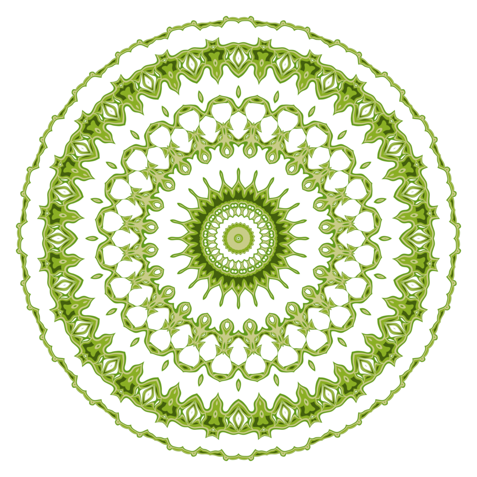 Abstract mandala pattern ornament png
