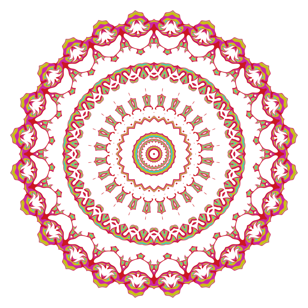 abstraktes Mandalamuster mit runder Form png