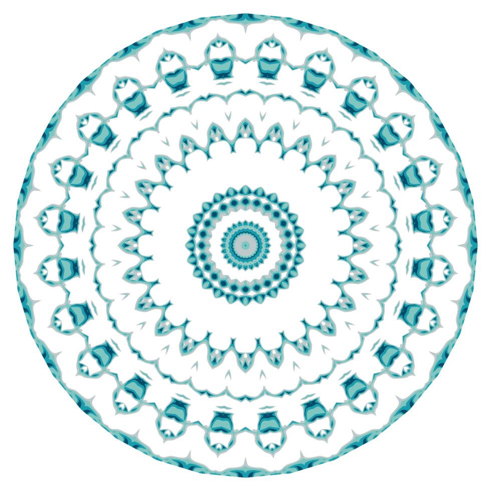 Circular pattern in the form of a mandala png