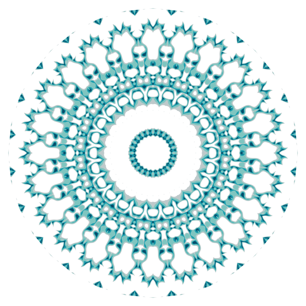 Circular pattern in the form of a mandala png