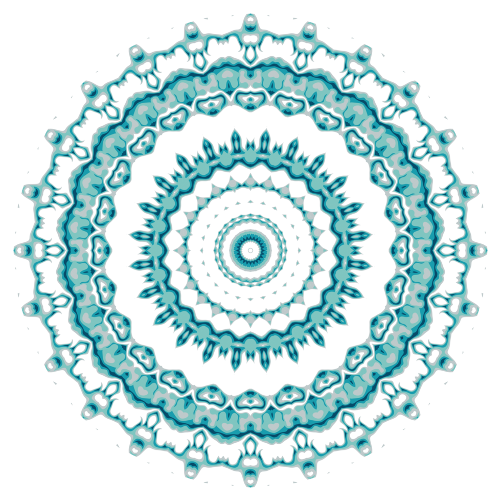 Circular pattern in the form of a mandala png