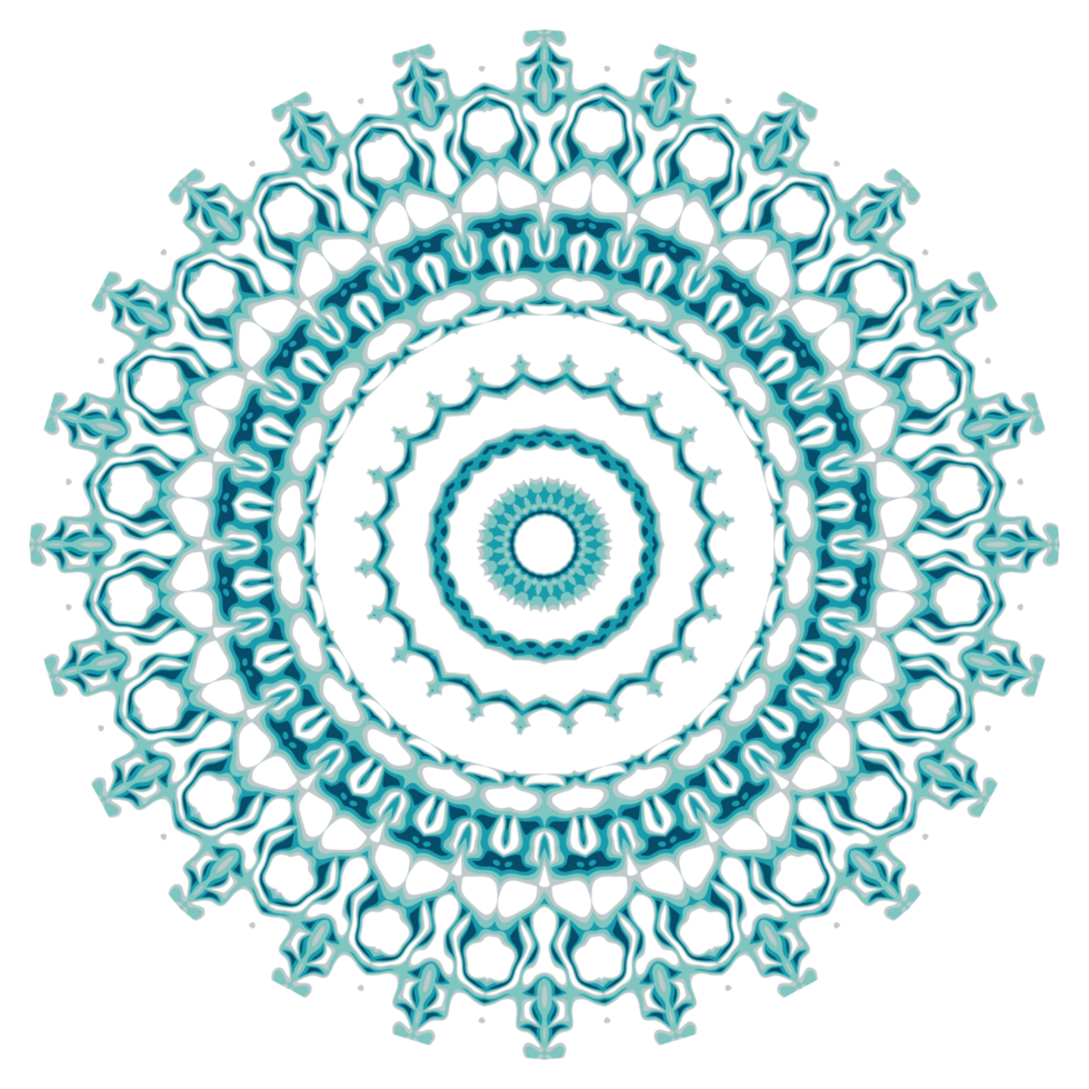 Circular pattern in the form of a mandala png