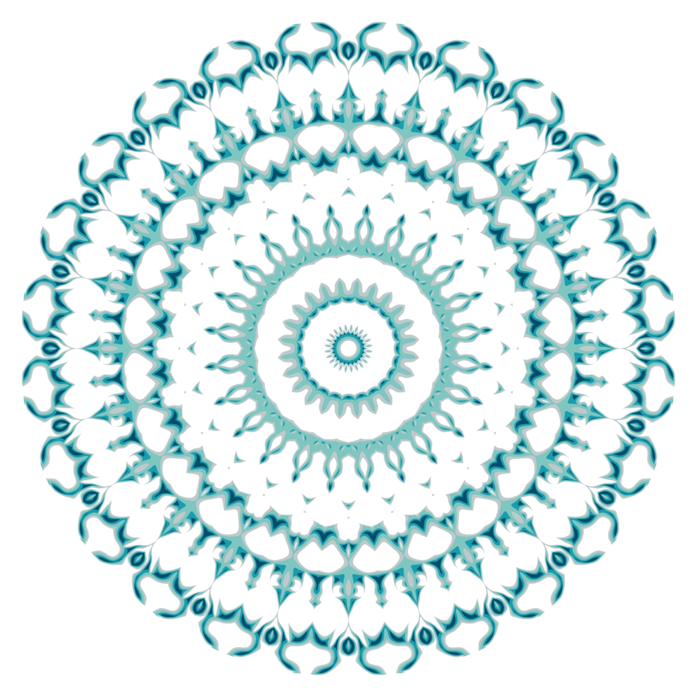 Circular pattern in the form of a mandala png