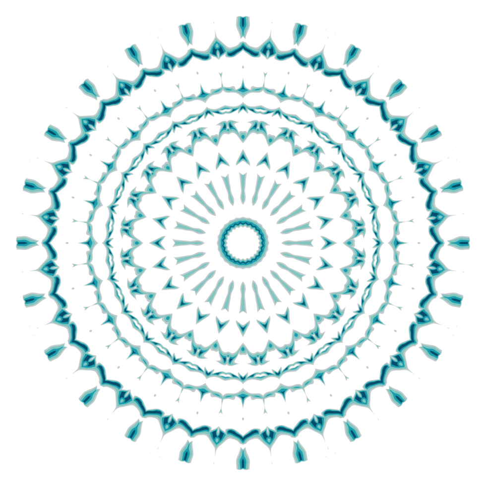 Circular pattern in the form of a mandala png