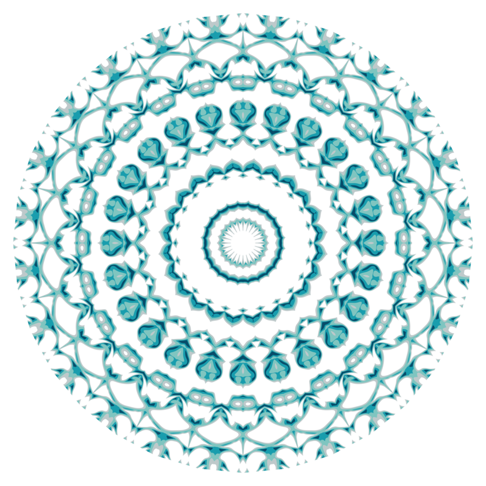 Circular pattern in the form of a mandala png