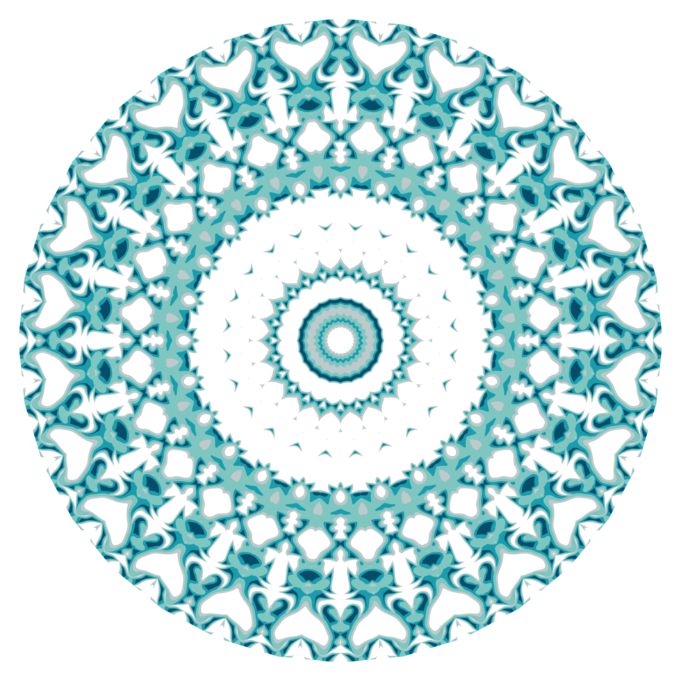 Circular pattern in the form of a mandala png