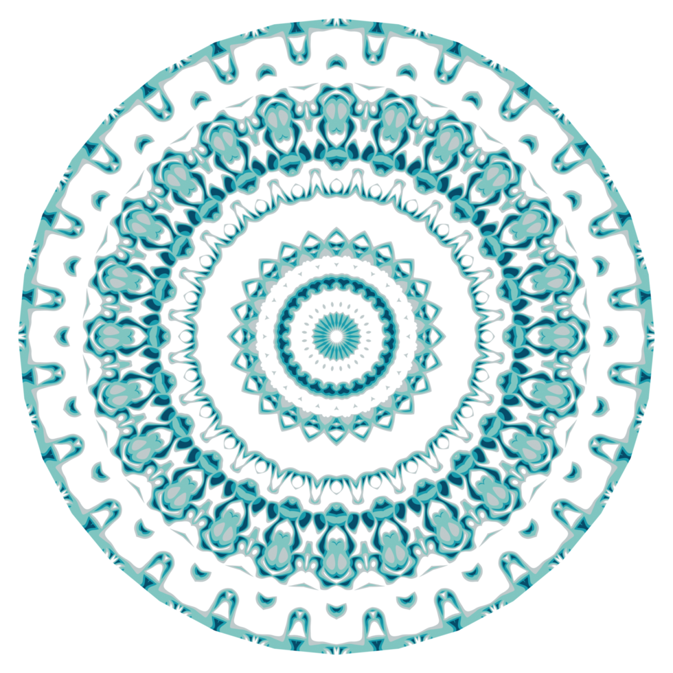 Circular pattern in the form of a mandala png