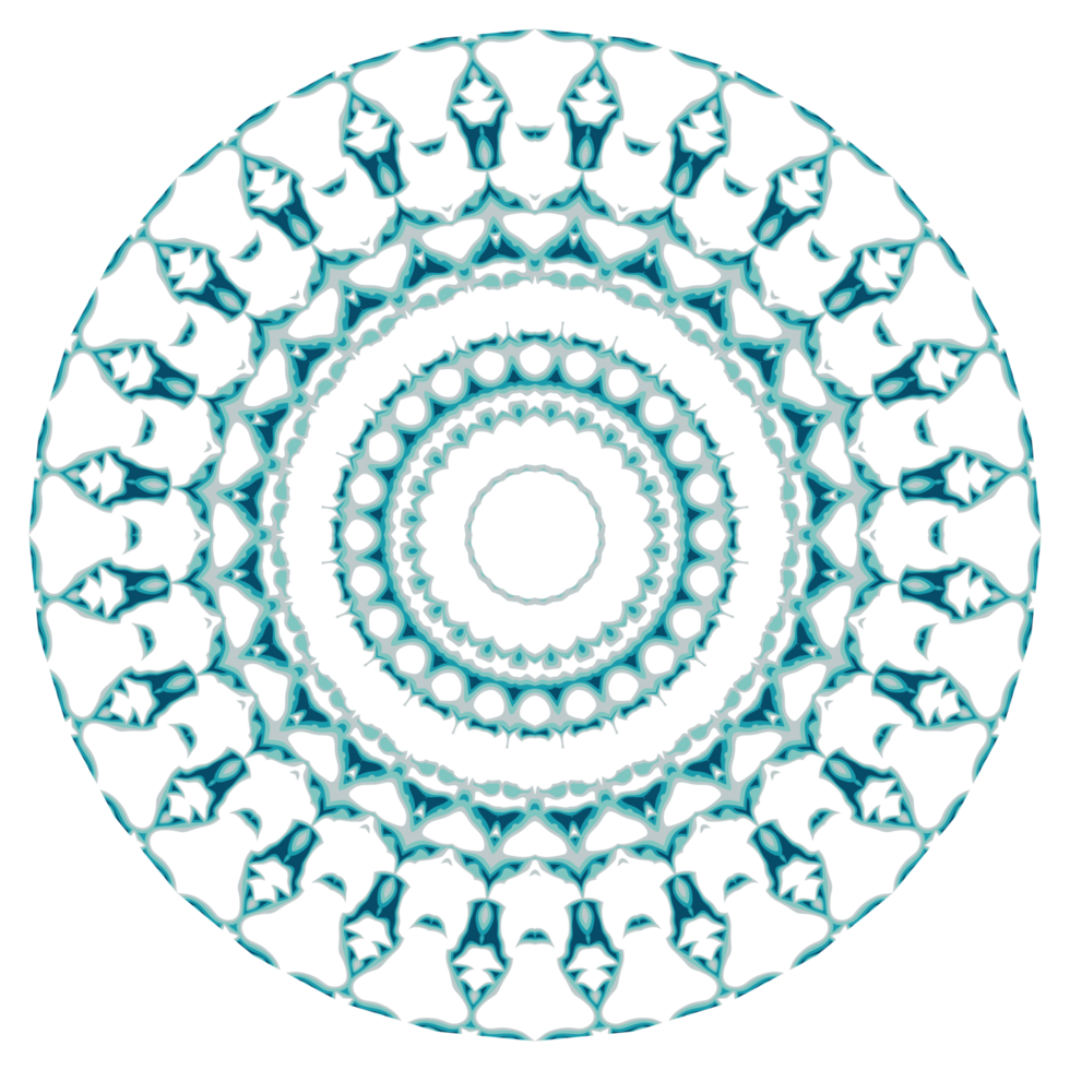 Circular pattern in the form of a mandala png
