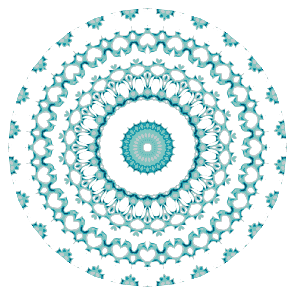 Circular pattern in the form of a mandala png