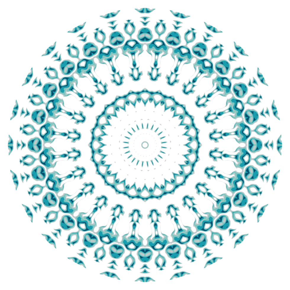 Circular pattern in the form of a mandala png