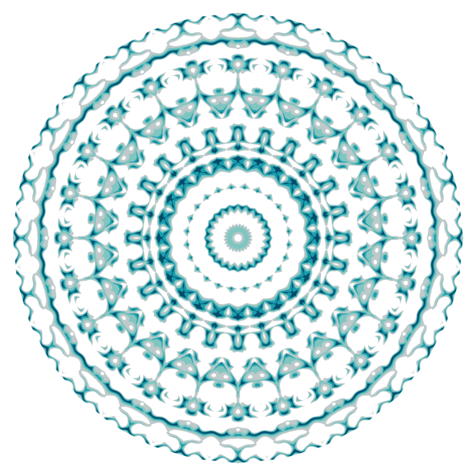 Circular pattern in the form of a mandala png