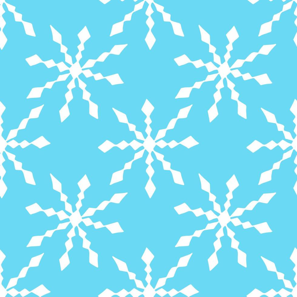 snowflakes seamless pattern. hand drawn minimalistic christmas background. doodle, , scandinavian, nordic. wallpaper wrapping paper textiles vector