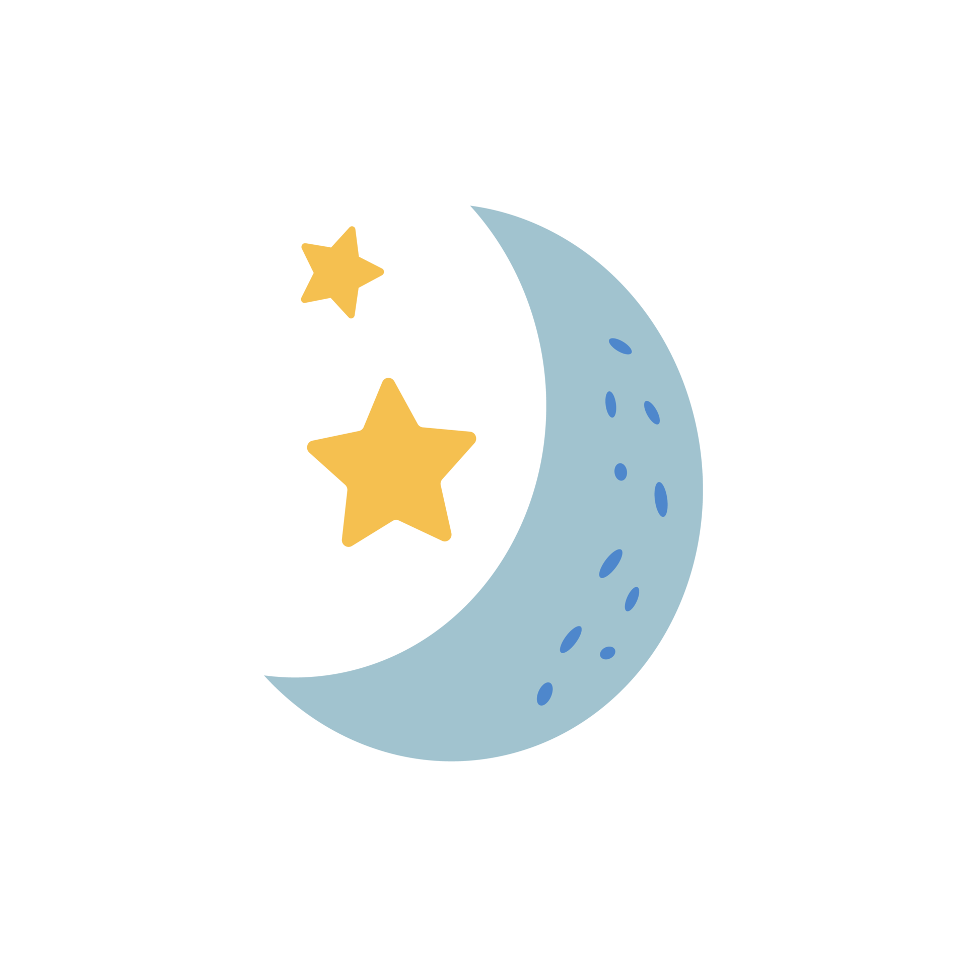 stars and moon trendy illustration for childish style 11381673 PNG