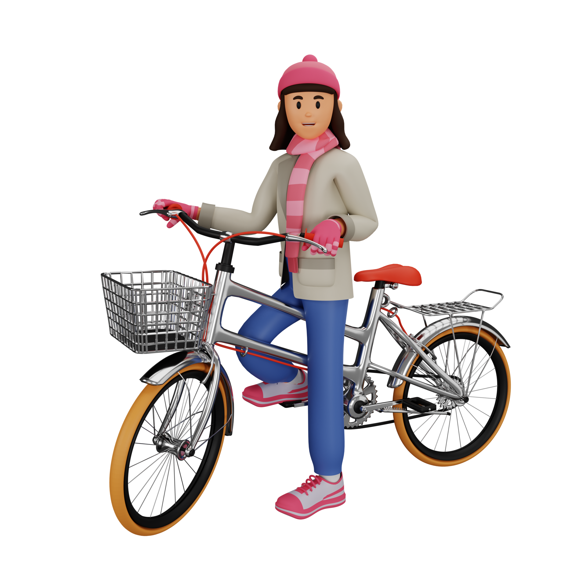 Free Young woman 3d cartoon character illustration riding bicycle 11381870 PNG with Transparent Background Free Young woman 3d cartoon character illustration riding bicycle 11381870 PNG with Transparent Background
