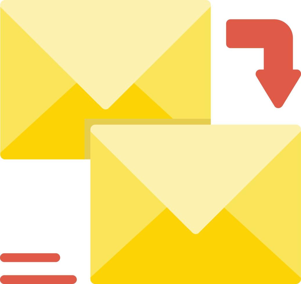 Reply Flat Icon vector