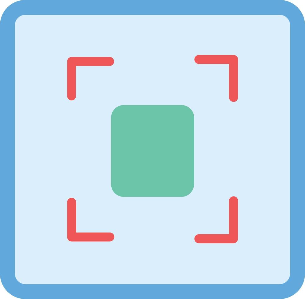 Focus Flat Icon vector