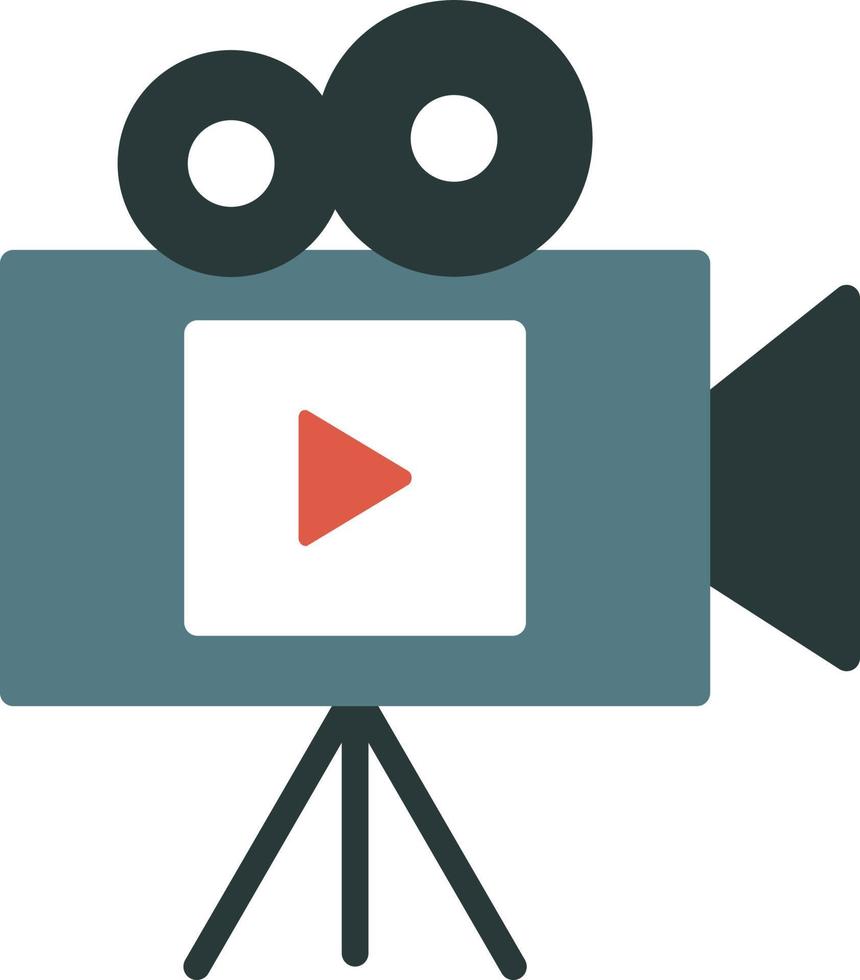 Video Camera Flat Icon vector