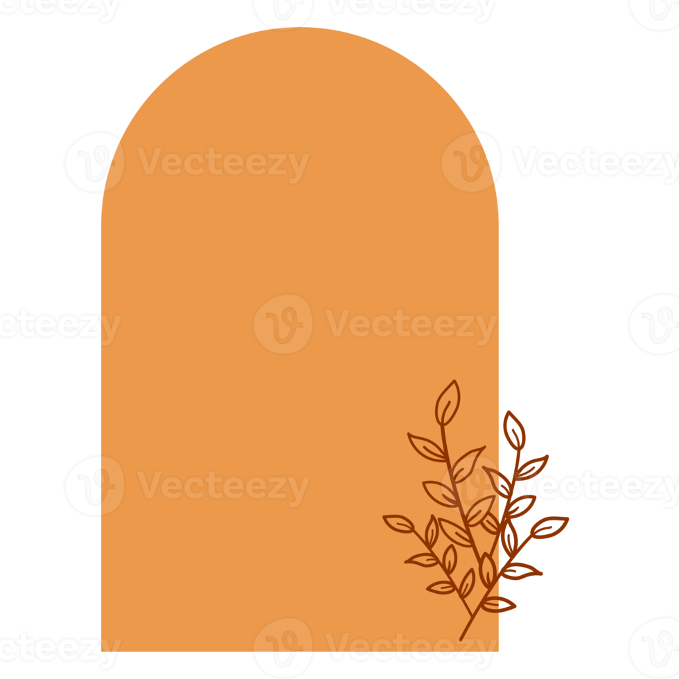 Aesthetic Floral Frame png