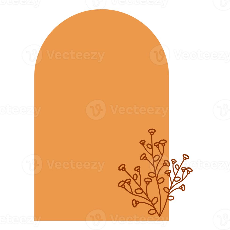 Aesthetic Floral Frame png
