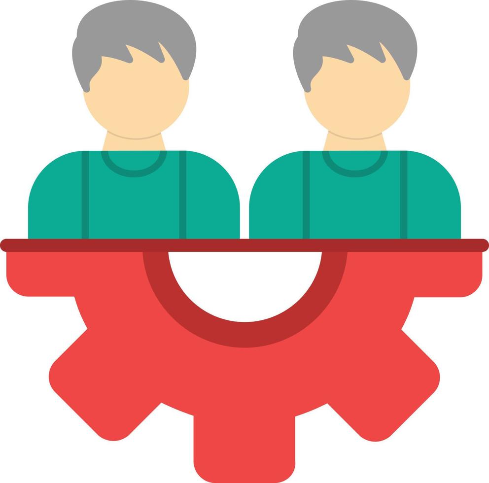Teamwork Flat Icon vector