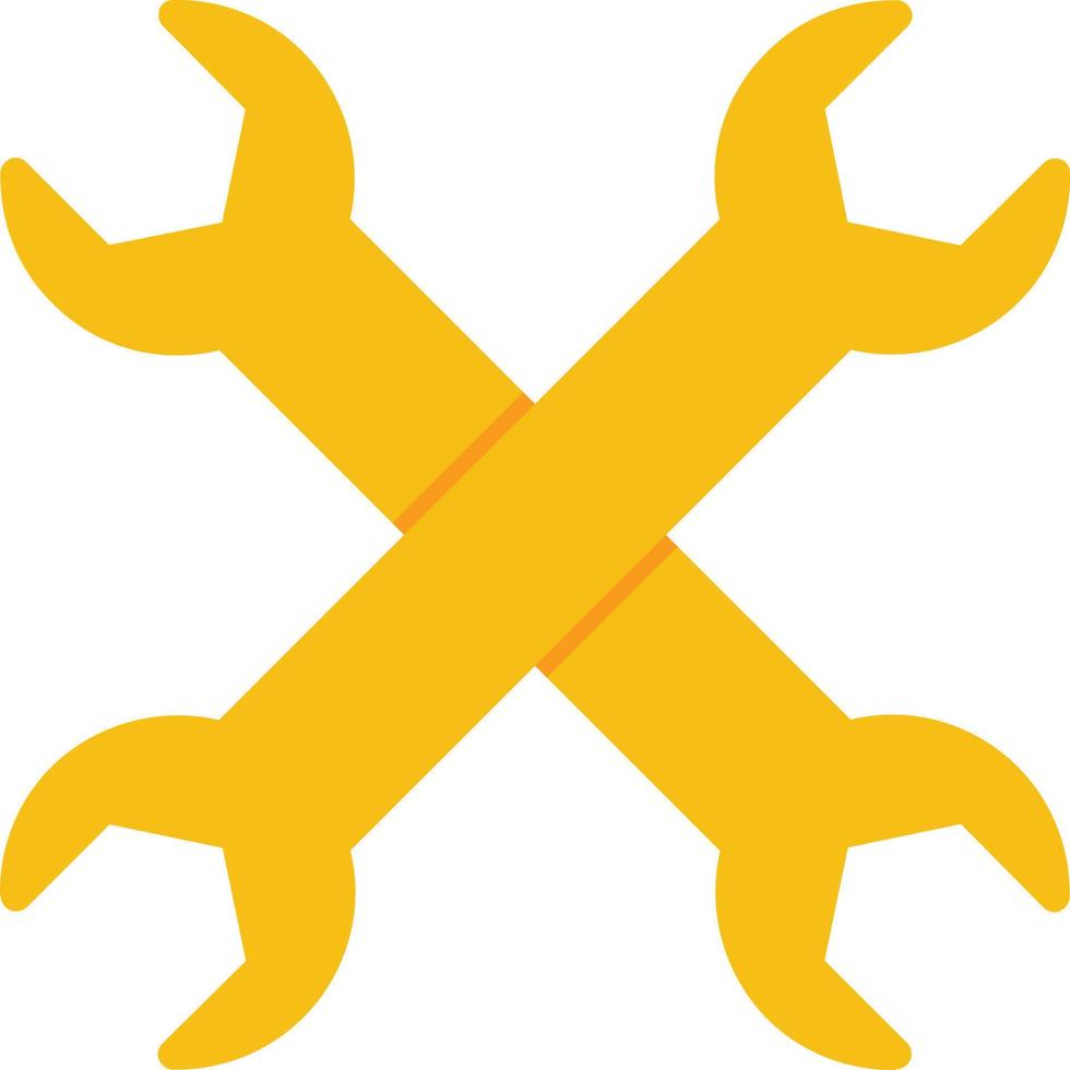 Wrench Flat Icon vector