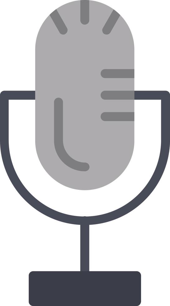 Microphone Flat Icon vector