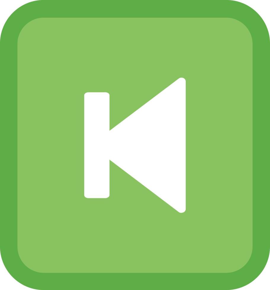 Back Flat Icon vector