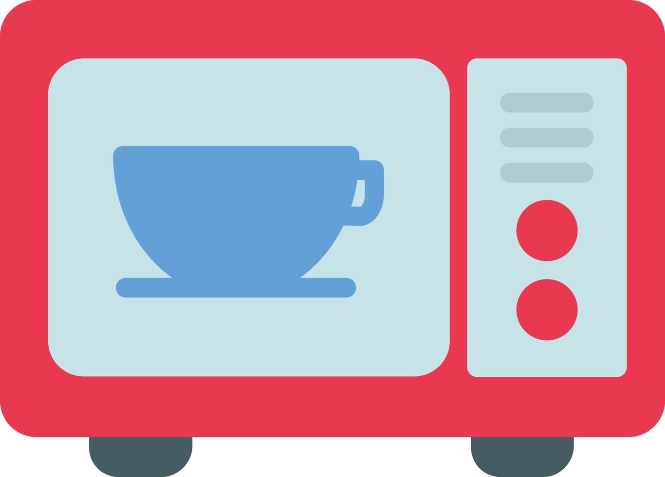 Microwave Flat Icon vector