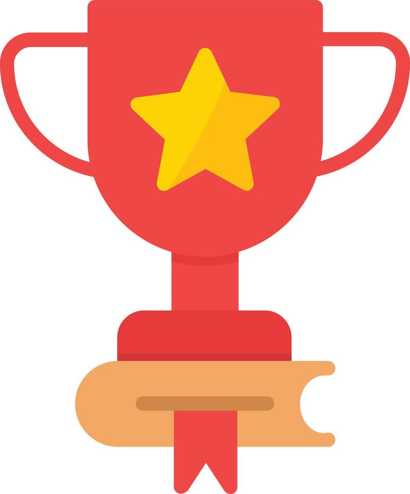 Trophy Flat Icon vector