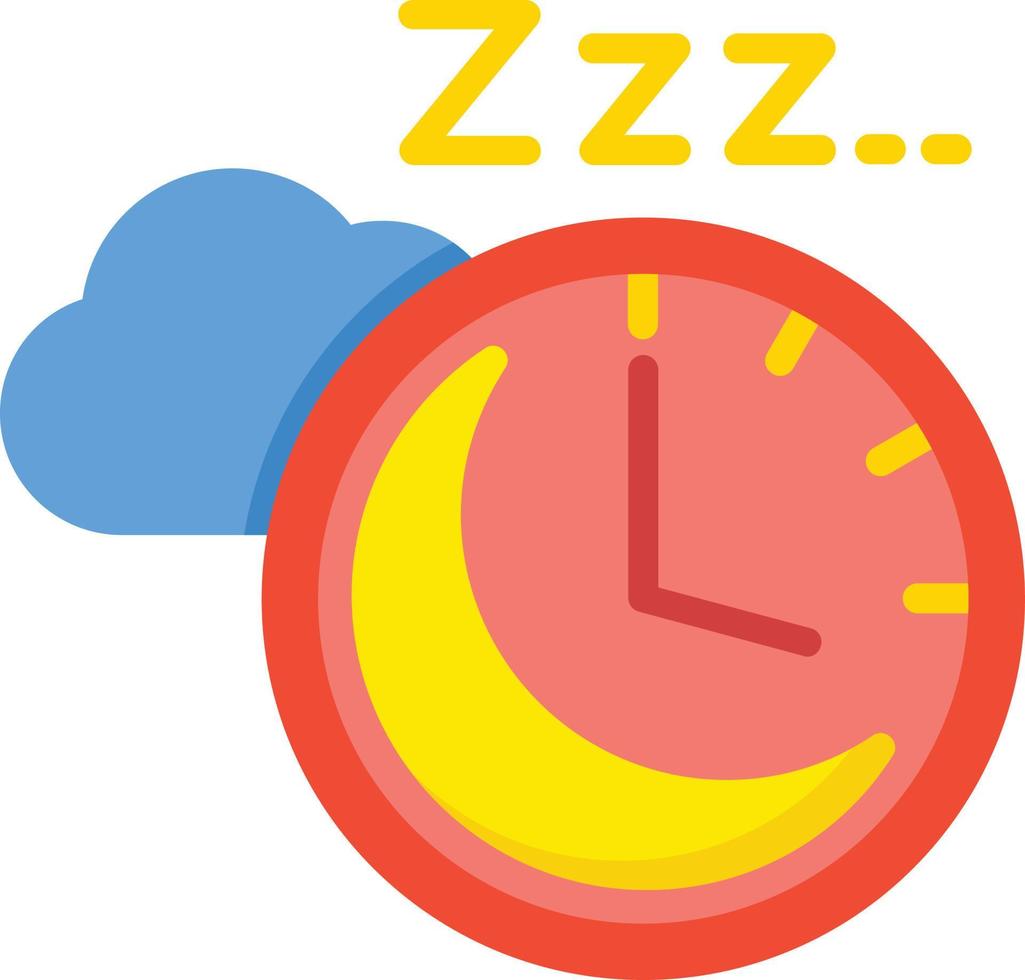 Sleep Flat Icon vector