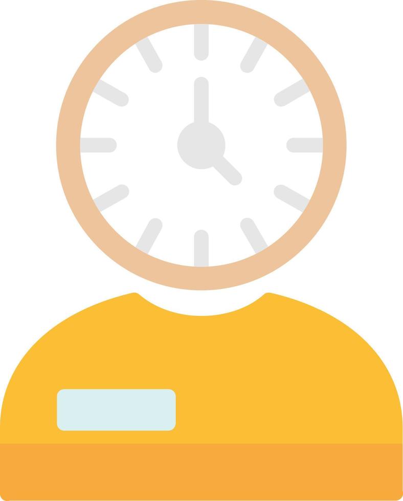 Workaholic Flat Icon vector