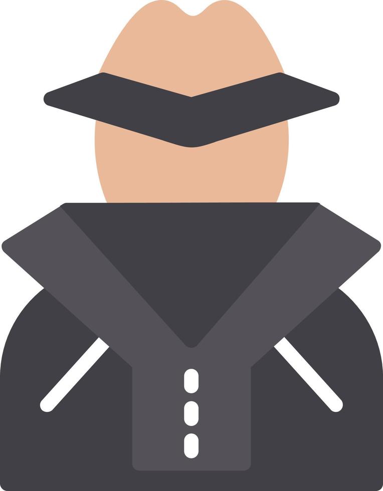 Criminal Flat Icon vector