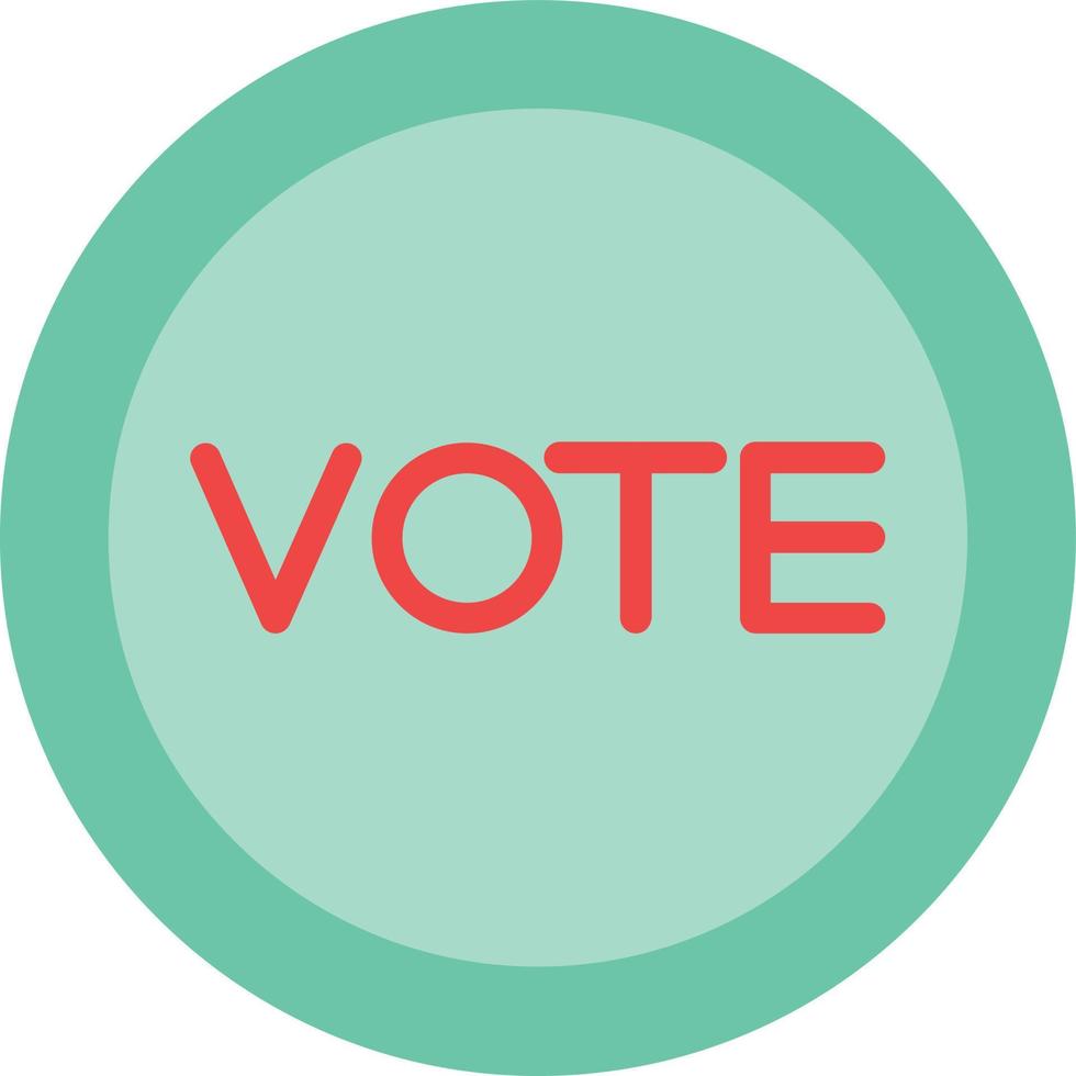 Button Flat Icon vector