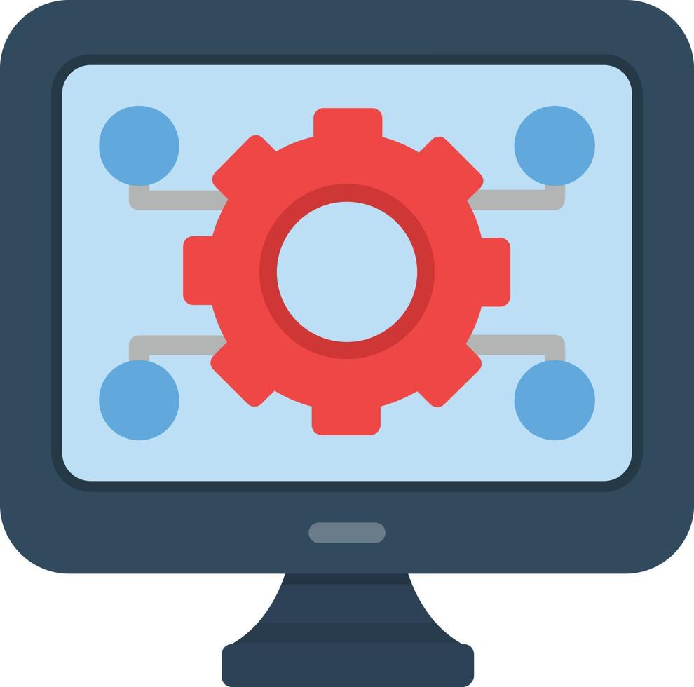 Computer Flat Icon vector