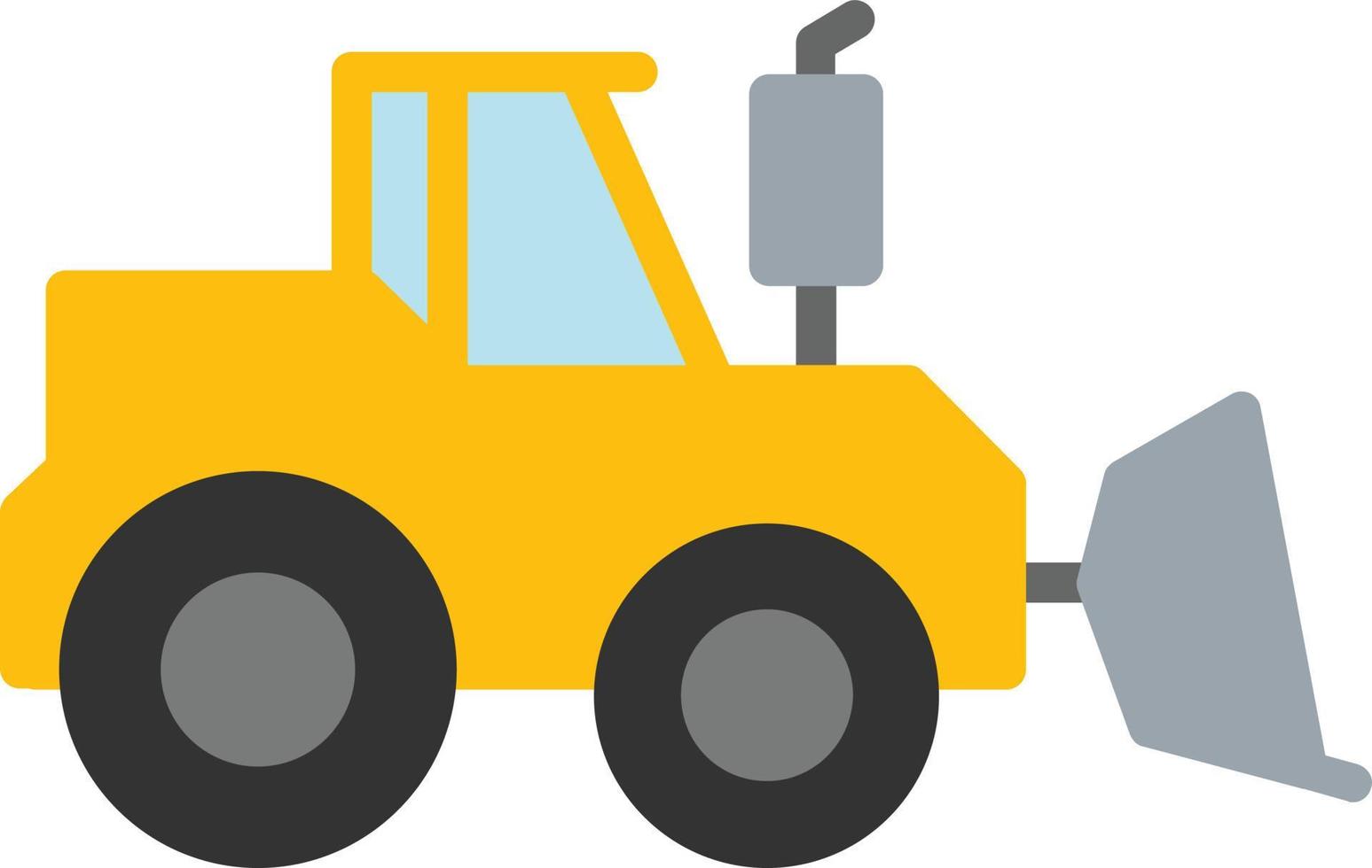 Bulldozer Flat Icon vector