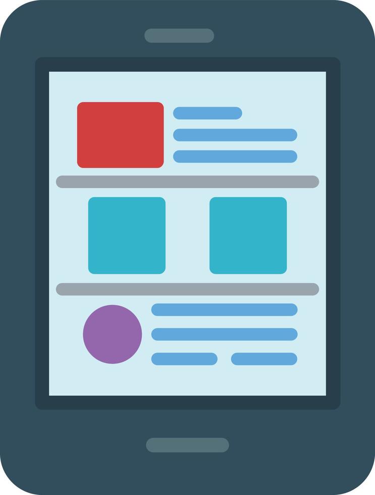 Content Flat Icon vector