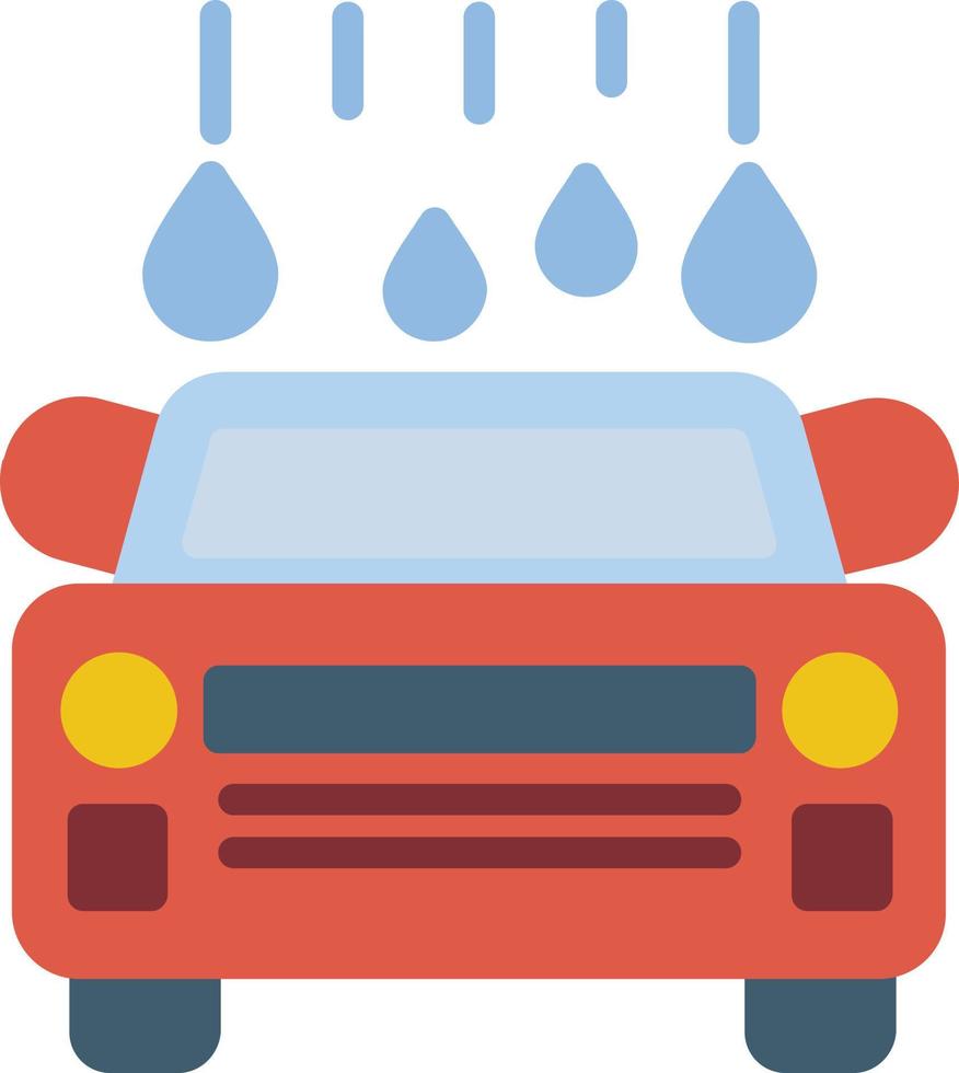 Car Wash Flat Icon vector