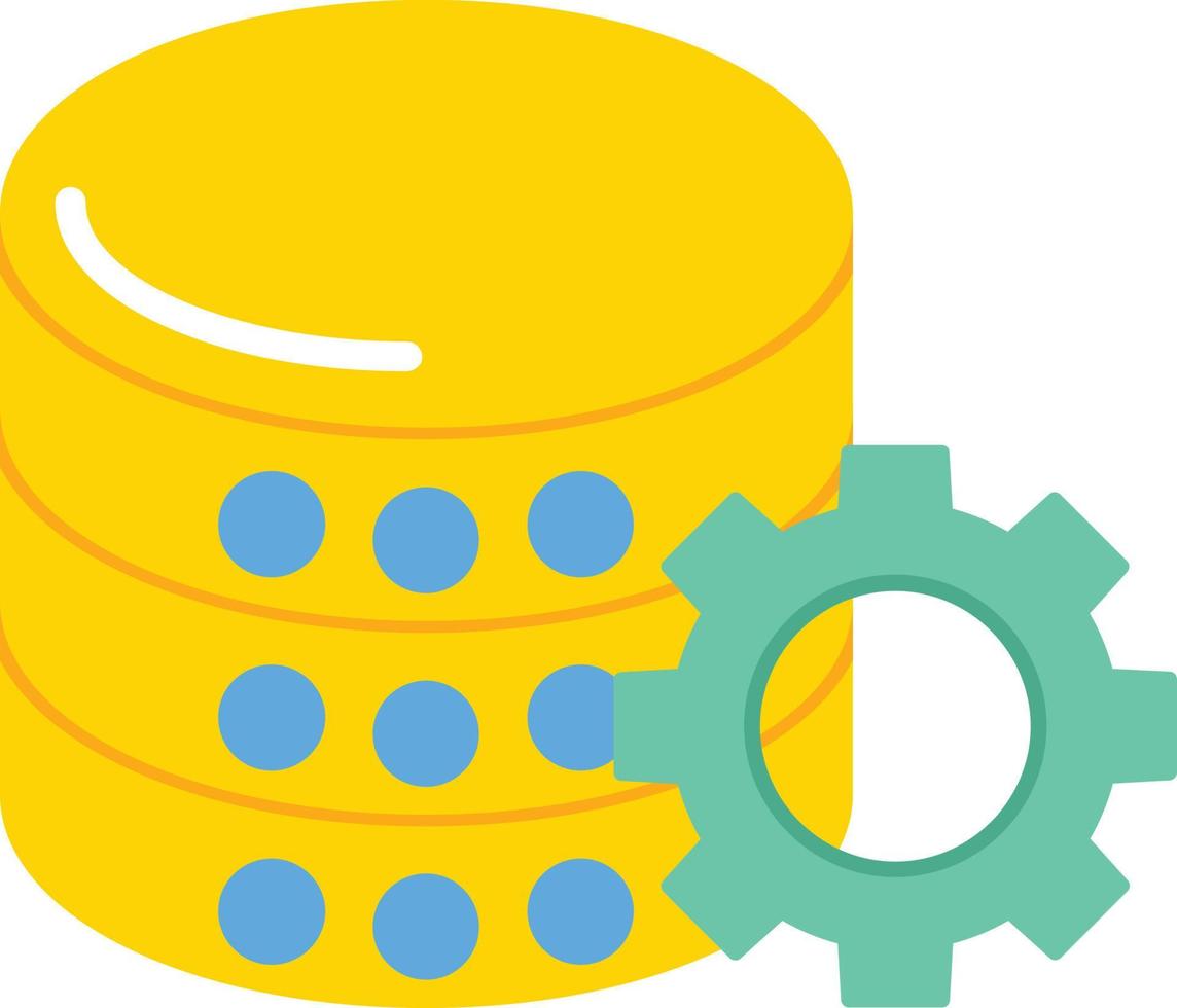 Data Management Flat Icon vector