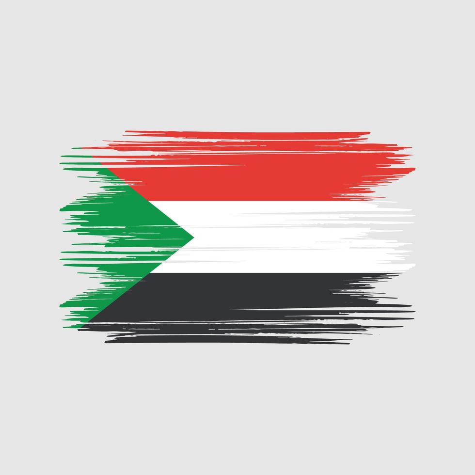 Sudan flag Design Free Vector