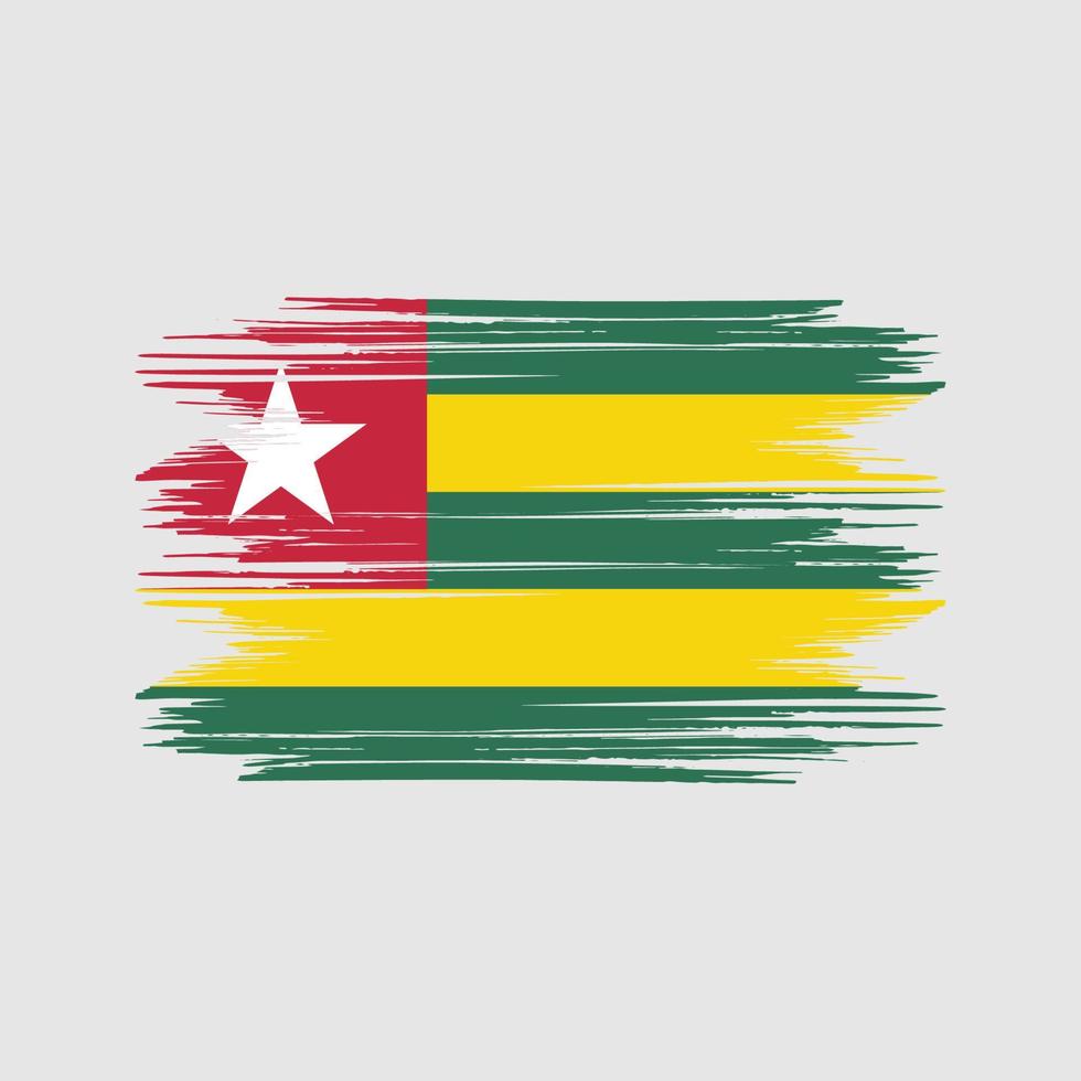 Togo flag Design Free Vector