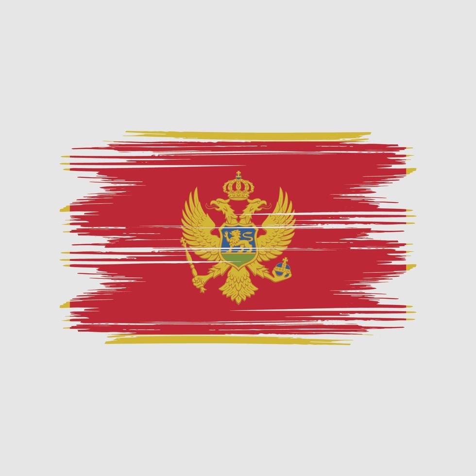 Montenegro flag Design Free Vector