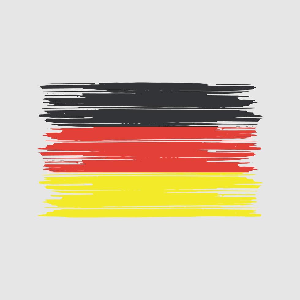 cepillo de bandera de alemania. bandera nacional vector