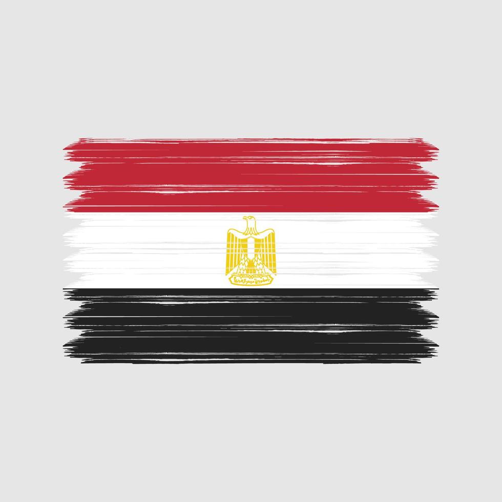Egypt Flag Brush Strokes. National Flag vector