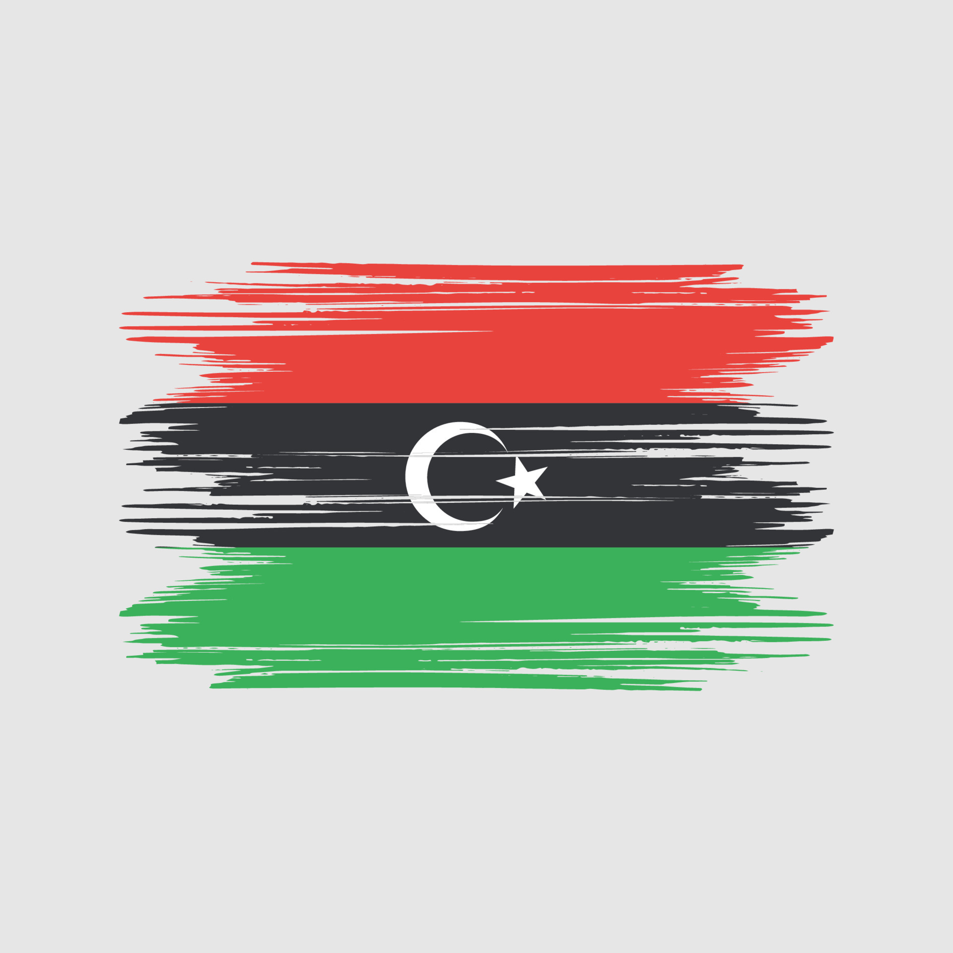 vector libre de diseño de bandera de libia 11382850 Vector en Vecteezy