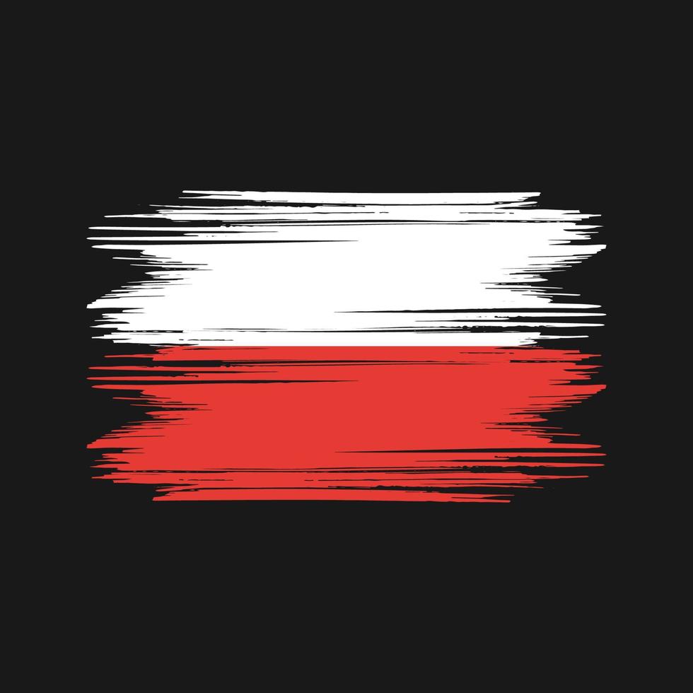Poland flag Design Free Vector