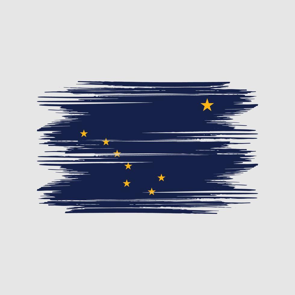 Alaska flag Design Free Vector