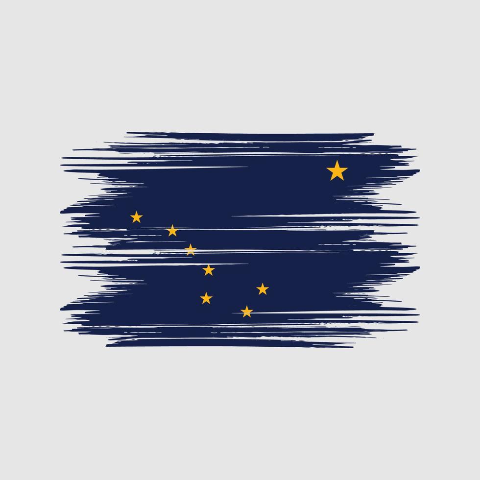 vector libre de diseño de bandera de alaska