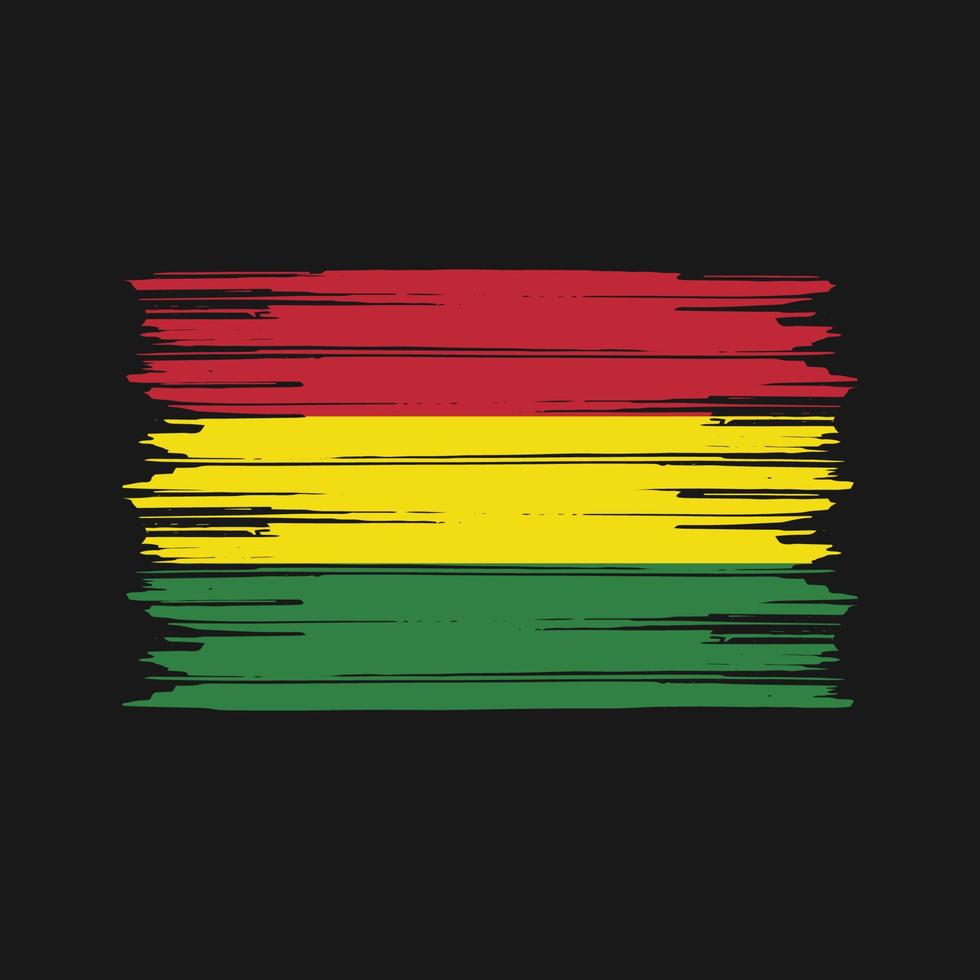 Bolivia Flag Brush. National Flag vector