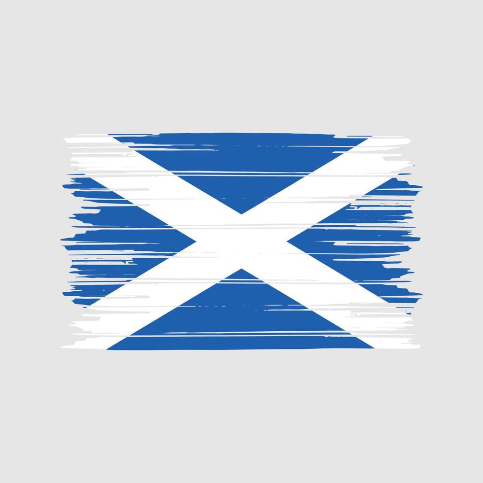 Scotland Flag Brush. National Flag vector