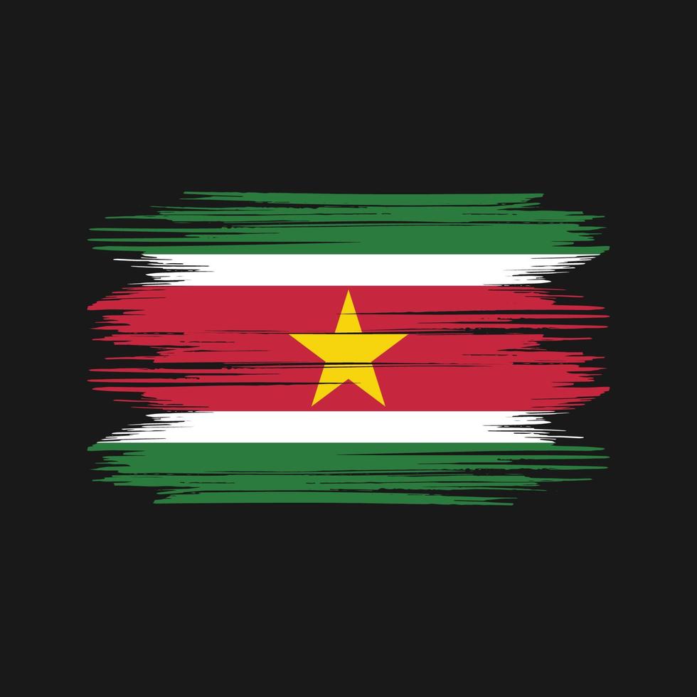 vector libre de diseño de bandera de surinam